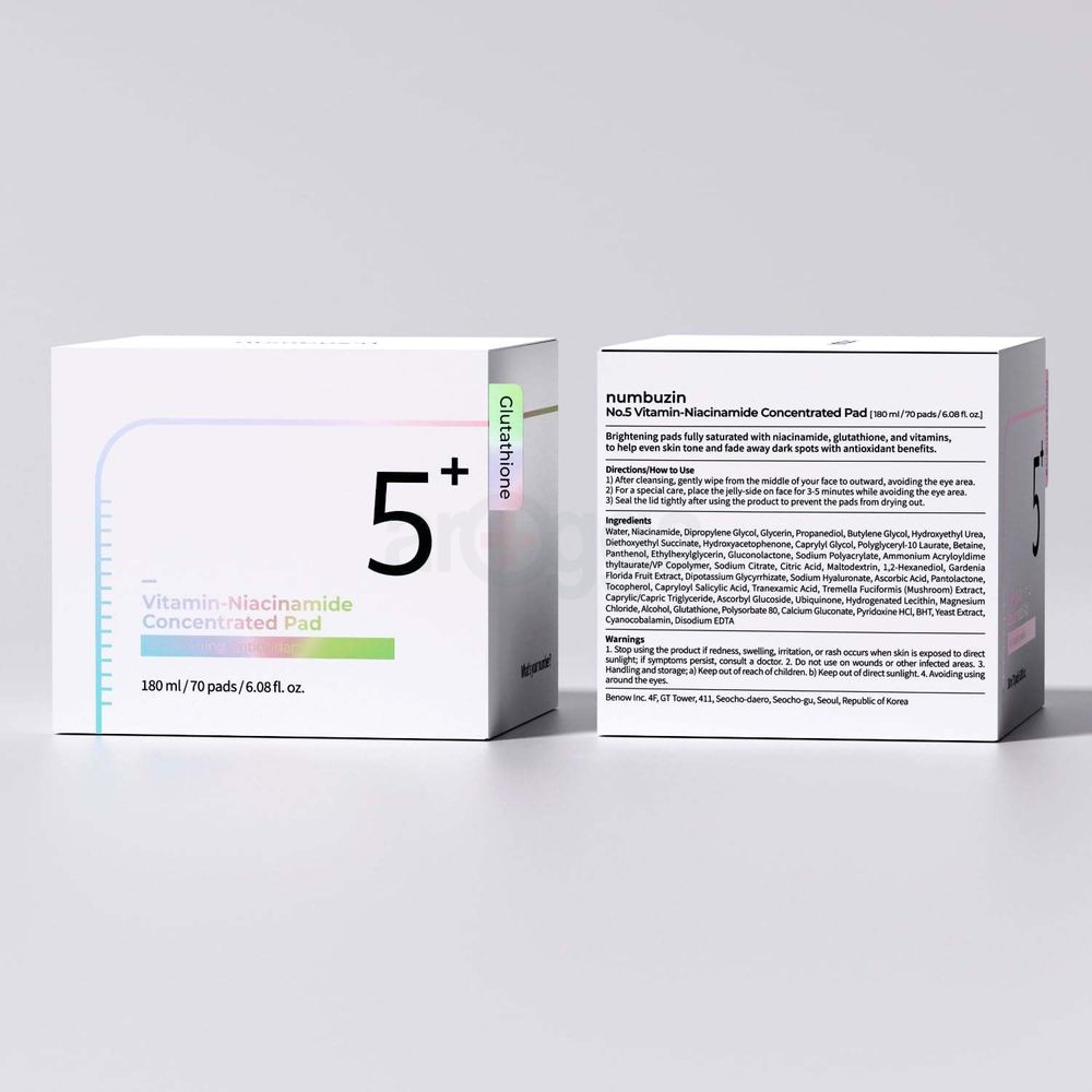 Numbuzin No. 5 Vitamin Niacinamide Concentrated Pad - 70 Pads  