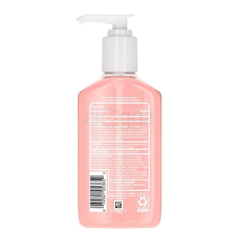 Neutrogena Oil Free Acne Wash Pink Grapefruit Facial Cleanser  