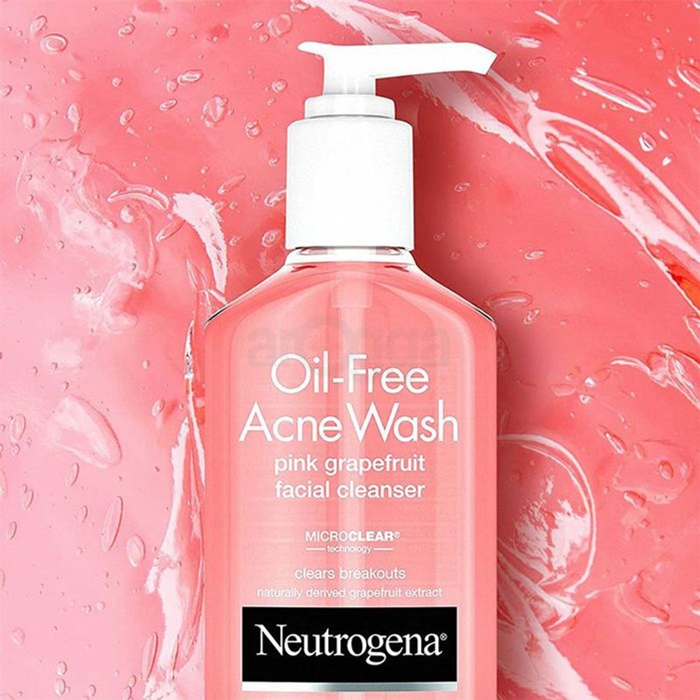 Neutrogena Oil Free Acne Wash Pink Grapefruit Facial Cleanser  