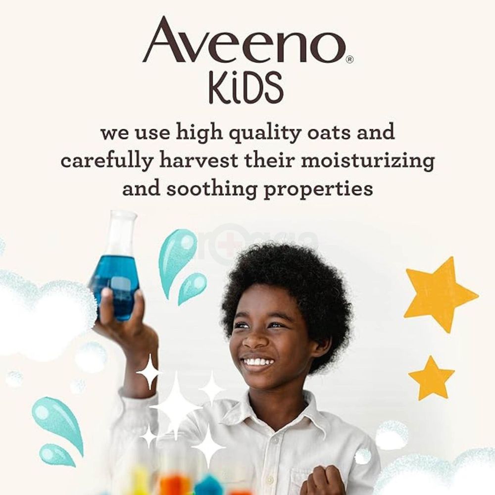 Aveeno Kids Curly Hair Shampoo with Oat Extract & Shea Butter for Sensitive Skin & Scalp 354ml  