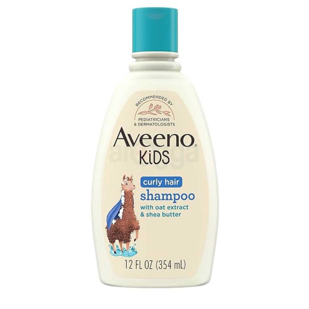 Aveeno Kids Curly Hair Shampoo with Oat Extract & Shea Butter for Sensitive Skin & Scalp 354ml  