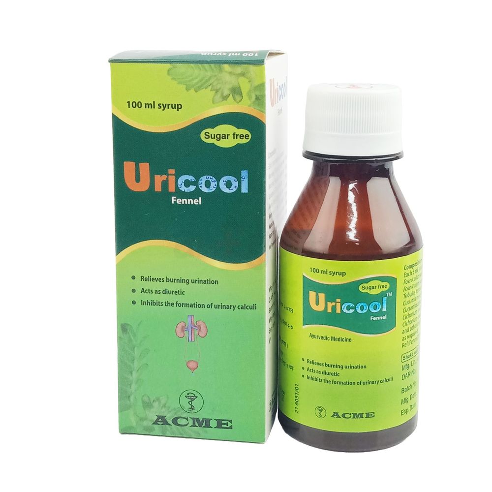 Uricool 100ml 100ml syrup - Arogga Online Pharmacy