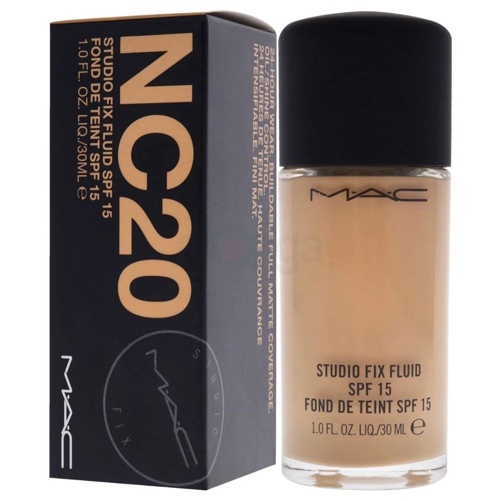 Mac Studio Fix Fluid Foundation SPF 15 - NC20  (Made in Canada)  