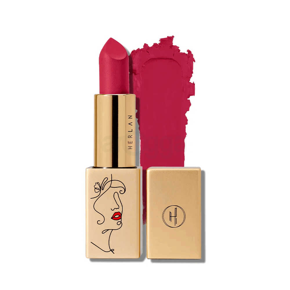 Herlan Cushion Matte Lipstick Flaming Hot  