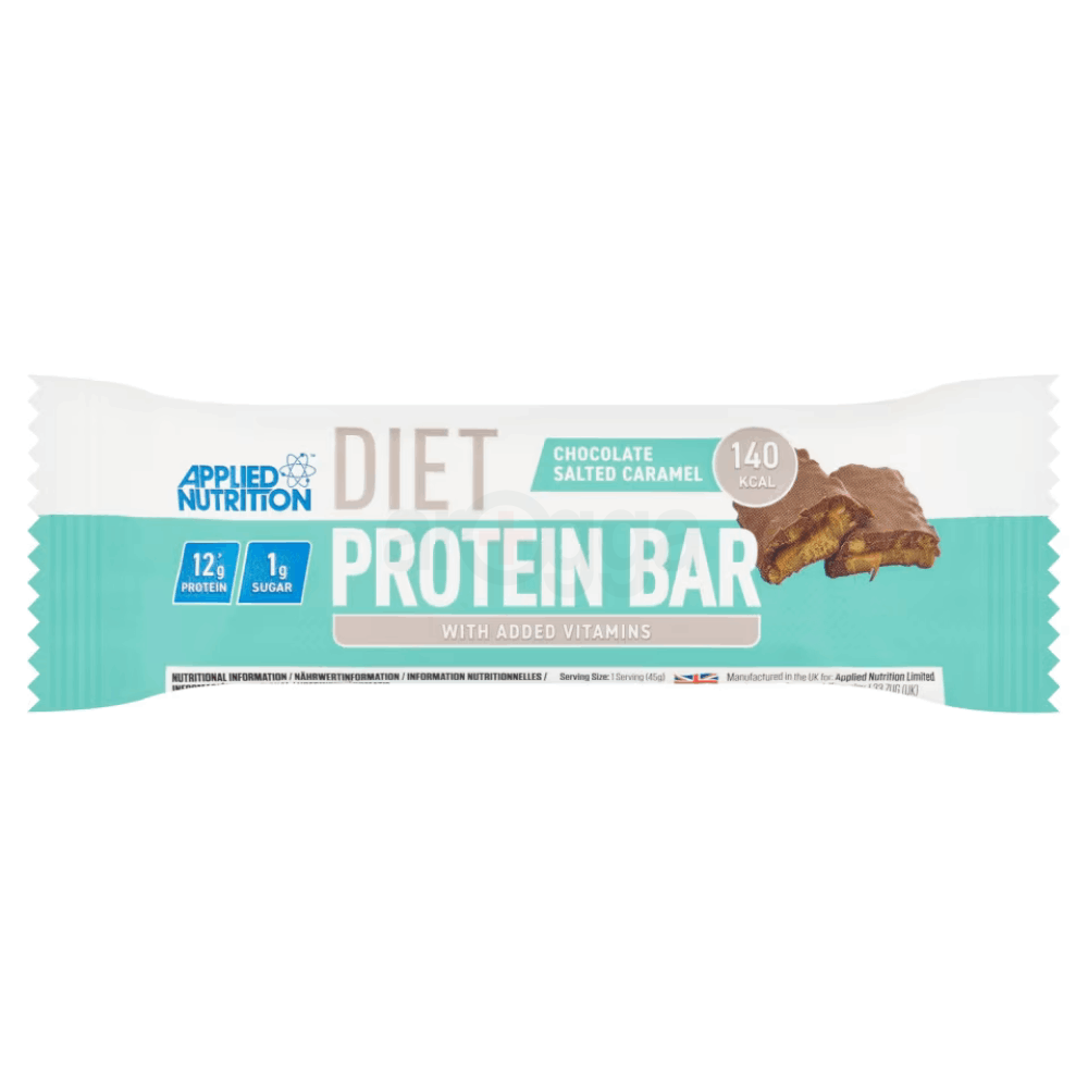 Applied Nutrition Diet Protein Bar With Added Vitamins Chocolate Salted Caramel 45gm  