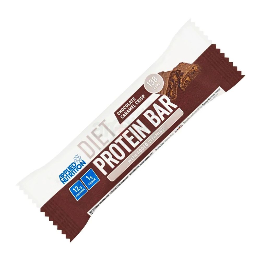 Applied Nutrition Diet Protein Bar With Added Vitamins Chocolate Caramel Crisp 45gm  