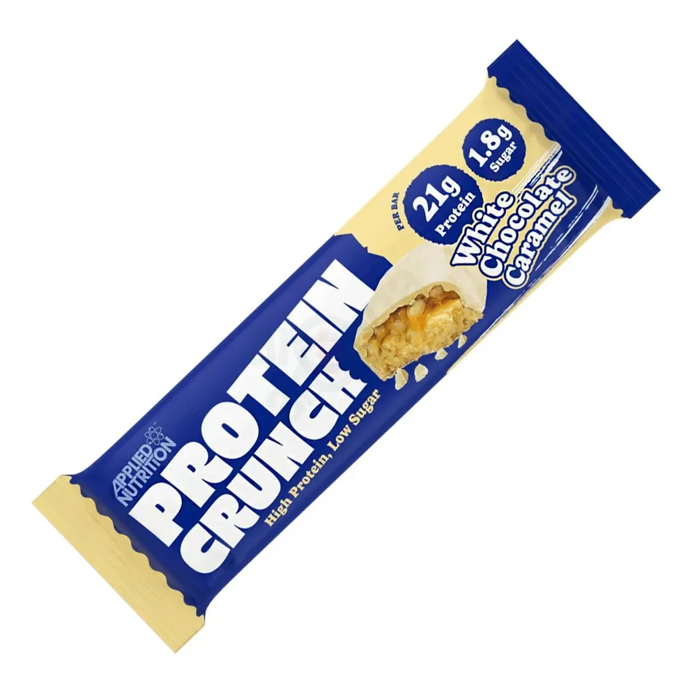 Applied Nutrition Protein Crunch High Protein Low Sugar White Chocolate Caramel 62gm  