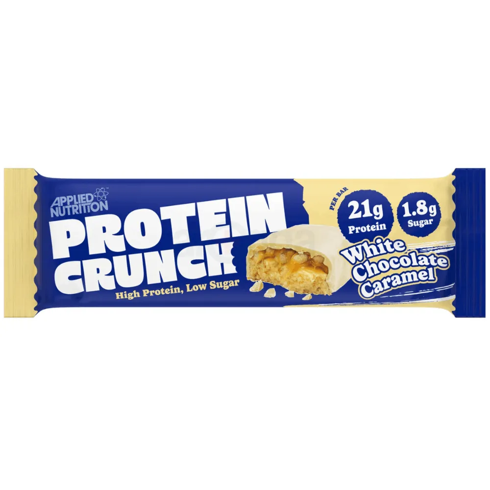 Applied Nutrition Protein Crunch High Protein Low Sugar White Chocolate Caramel 62gm  