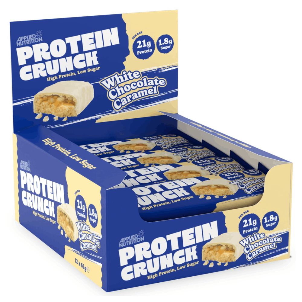 Applied Nutrition Protein Crunch High Protein Low Sugar White Chocolate Caramel 62gm  