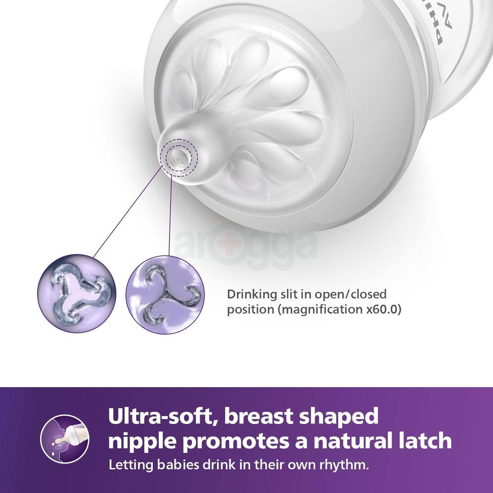 Philips Avent Natural Response Baby Feeding Bottle (1M+) - 260ml (Model: SCY903/01)  