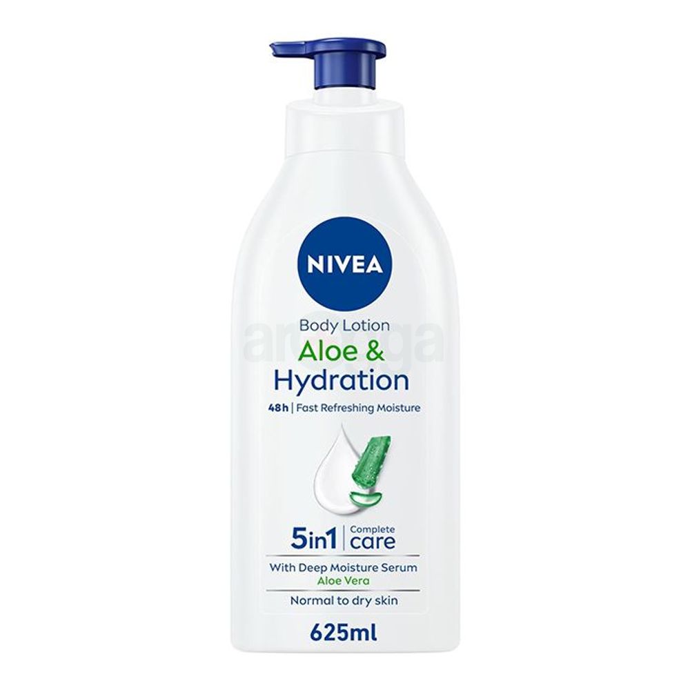 Nivea Aloe & Hydration 5in1 Complete Care Body Lotion for Normal to Dry Skin  