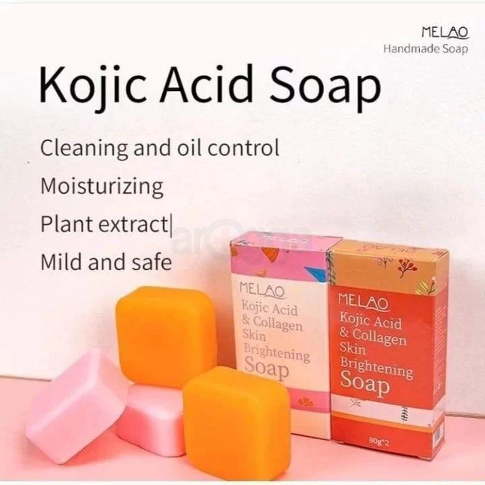 Melao Kojic Acid & Collagen Skin Brightening Soap (Pack of Two)  