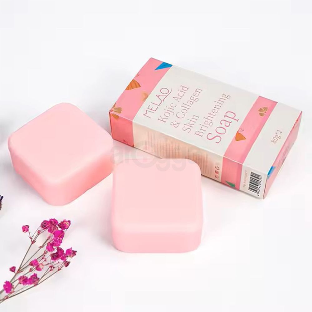 Melao Kojic Acid & Collagen Skin Brightening Soap (Pack of Two)  