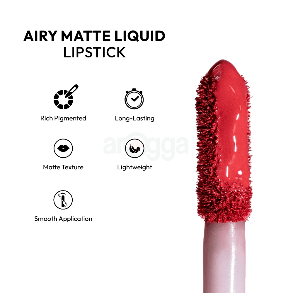 Herlan Airy Matte Liquid Lipstick-Flame Kiss (003)  