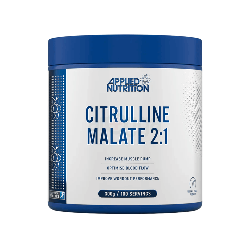 Applied Nutrition Citrulline Malate 2:1 | 3000mg per Serving Nitric Oxide Booster Amino Acid Powder Supports Muscle Recovery Improves Performance Vegan Gluten Free (300g - 100 Servings) (Unflavoured)  