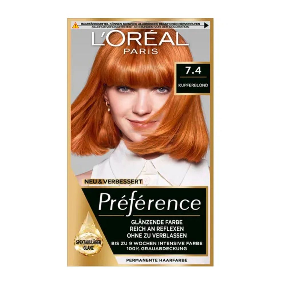 Loreal Paris Preference Hair Color - 7.4 Mango Copper  