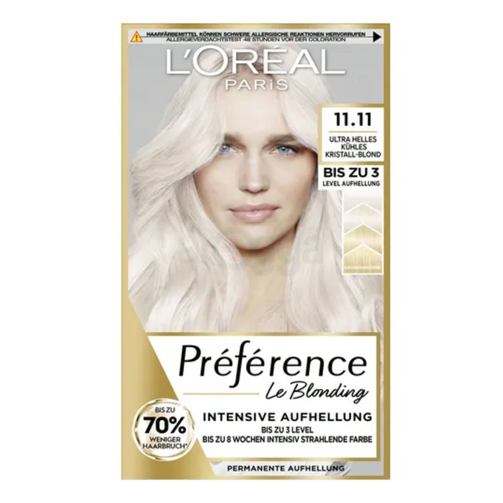 Loreal Paris Preference Hair Color - 11.11 Ultra Light Cool Crystal Blonde  
