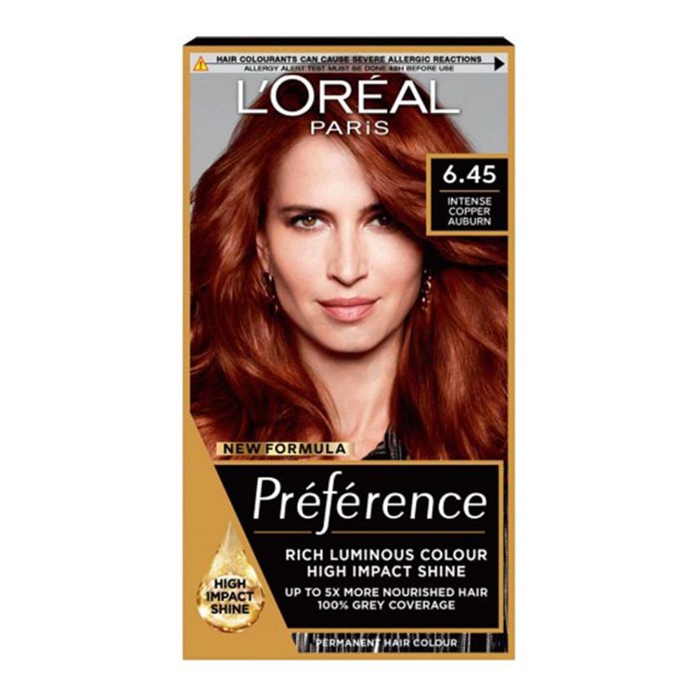 Loreal Paris Preference Hair Color - 6.45 Intense Copper Auburn  