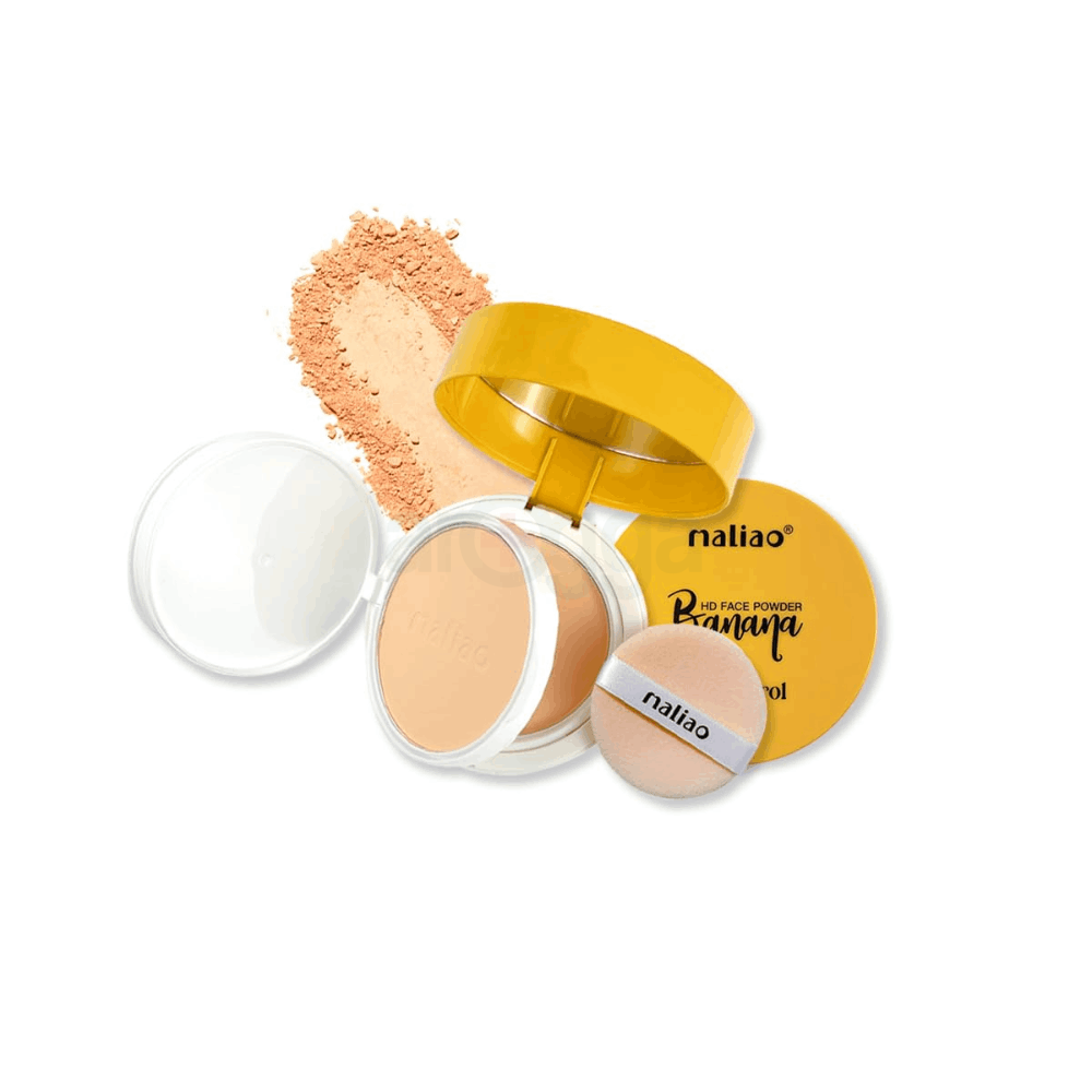 Maliao Banana HD 2 IN 1 Oil-Control Face Powder Compact (Shade 02)  