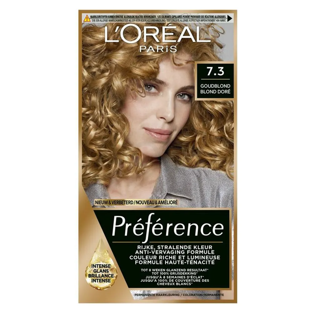 Loreal Paris Preference Hair Color - 7.3 Golden Blonde  
