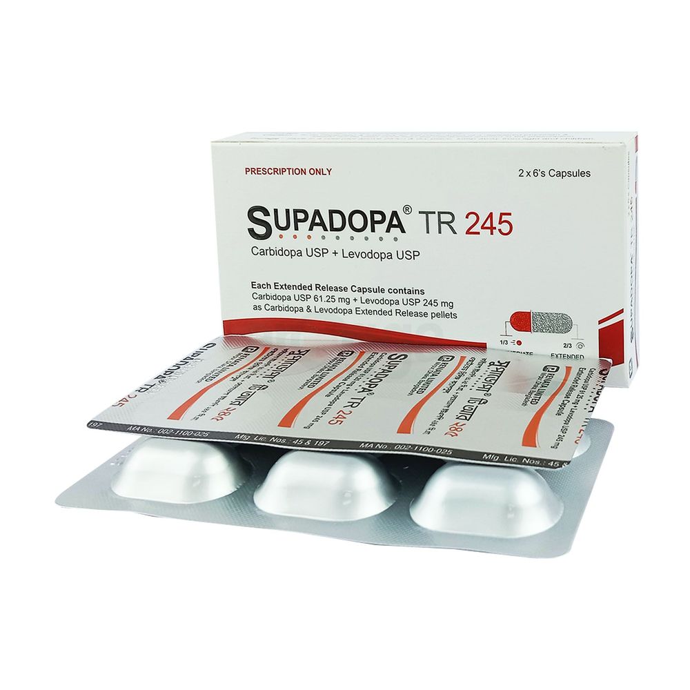 Supadopa TR 245 61.25mg+245mg capsule
