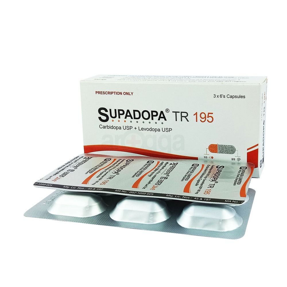 Supadopa TR 195 48.75mg+195mg capsule