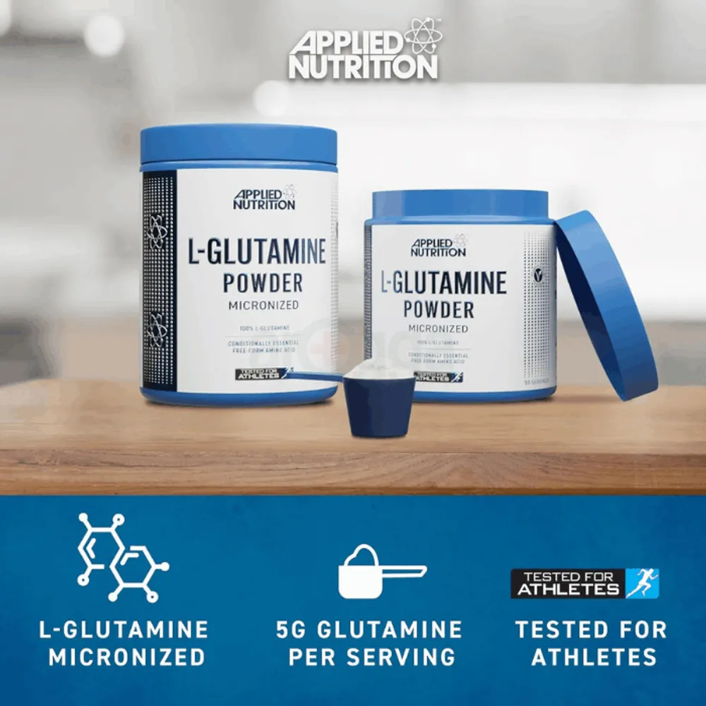 Applied Nutrition L Glutamine Powder - Amino Acid (250g - 50 Servings)  