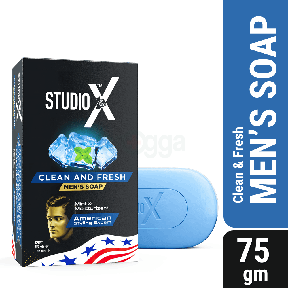 Studio X Clean & Fresh Soap for Men 75g  