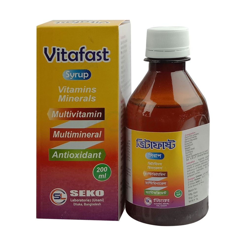 Vitafast 200ml 200ml syrup - Arogga Online Pharmacy