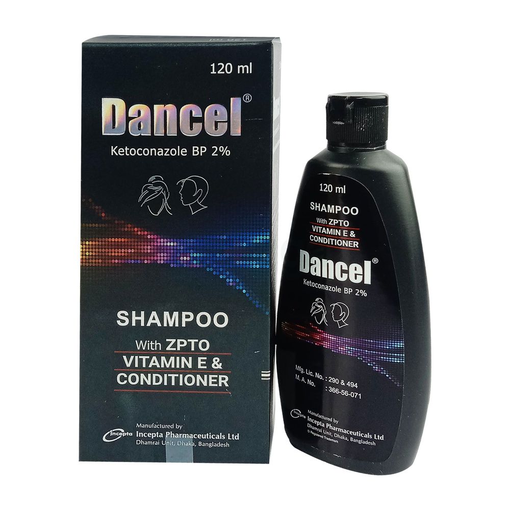 Dancel Shampoo 120ml 2% shampoo