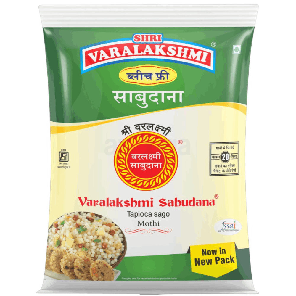 Varalakshmi Sabudana Chemical Free Sago (Mothi) 1kg  