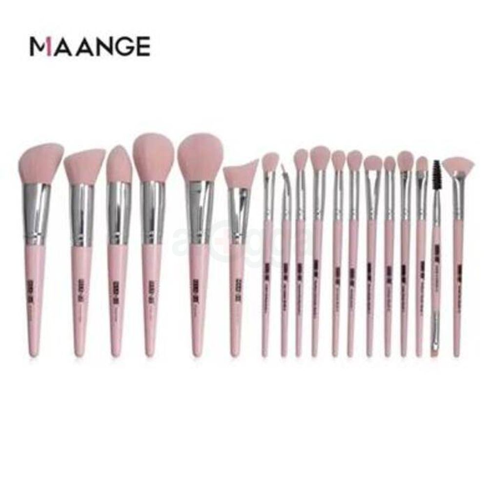 Maange Makeup Brush Set - 18 pcs Pink Color  