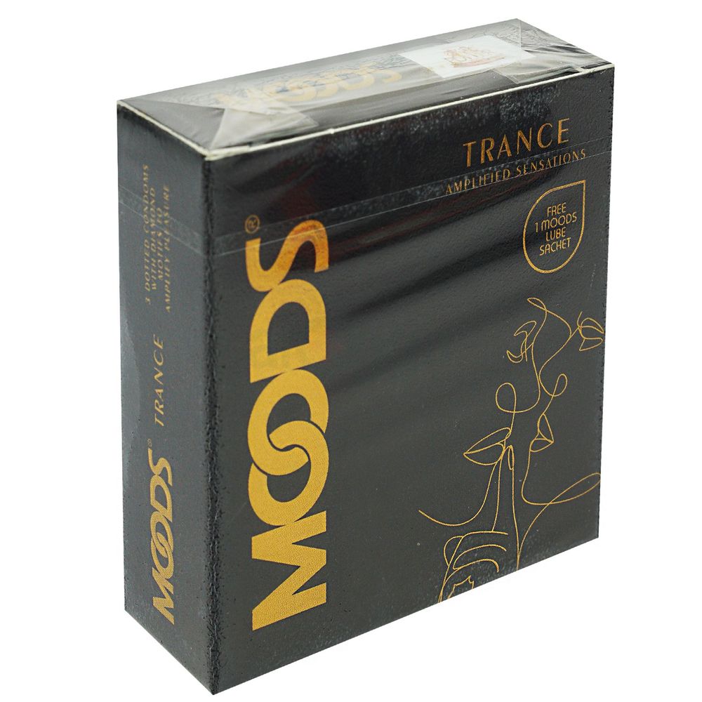 Moods Trance Extra Dotted Amplified Sensations Condom - 3Pcs Pack (India)  