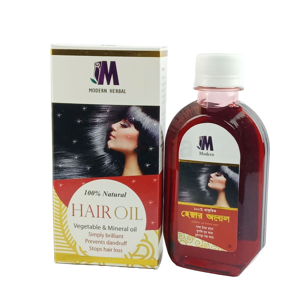 Modern Herbal Hair Oil 200ml price in Bangladesh | Arogga