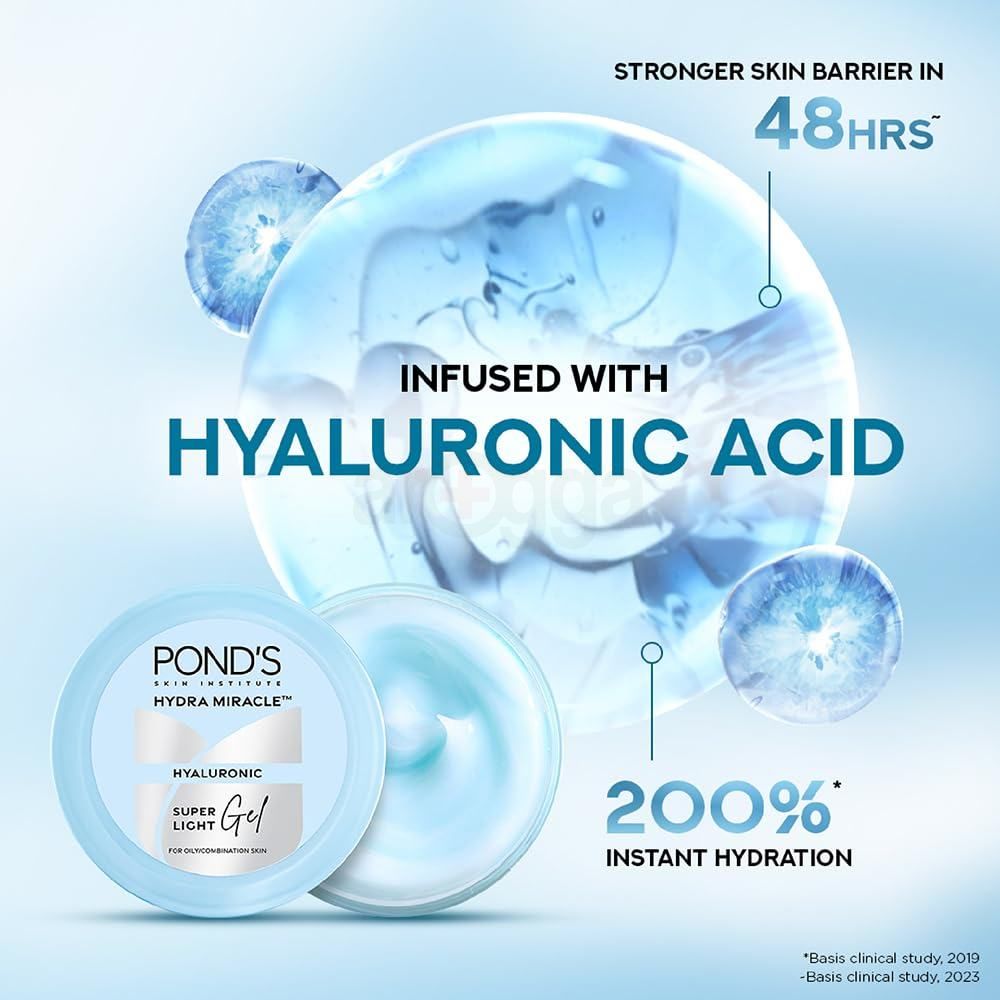 Pond's Hydra Miracle Super Light Gel with Hyaluronic Acid 25ml  