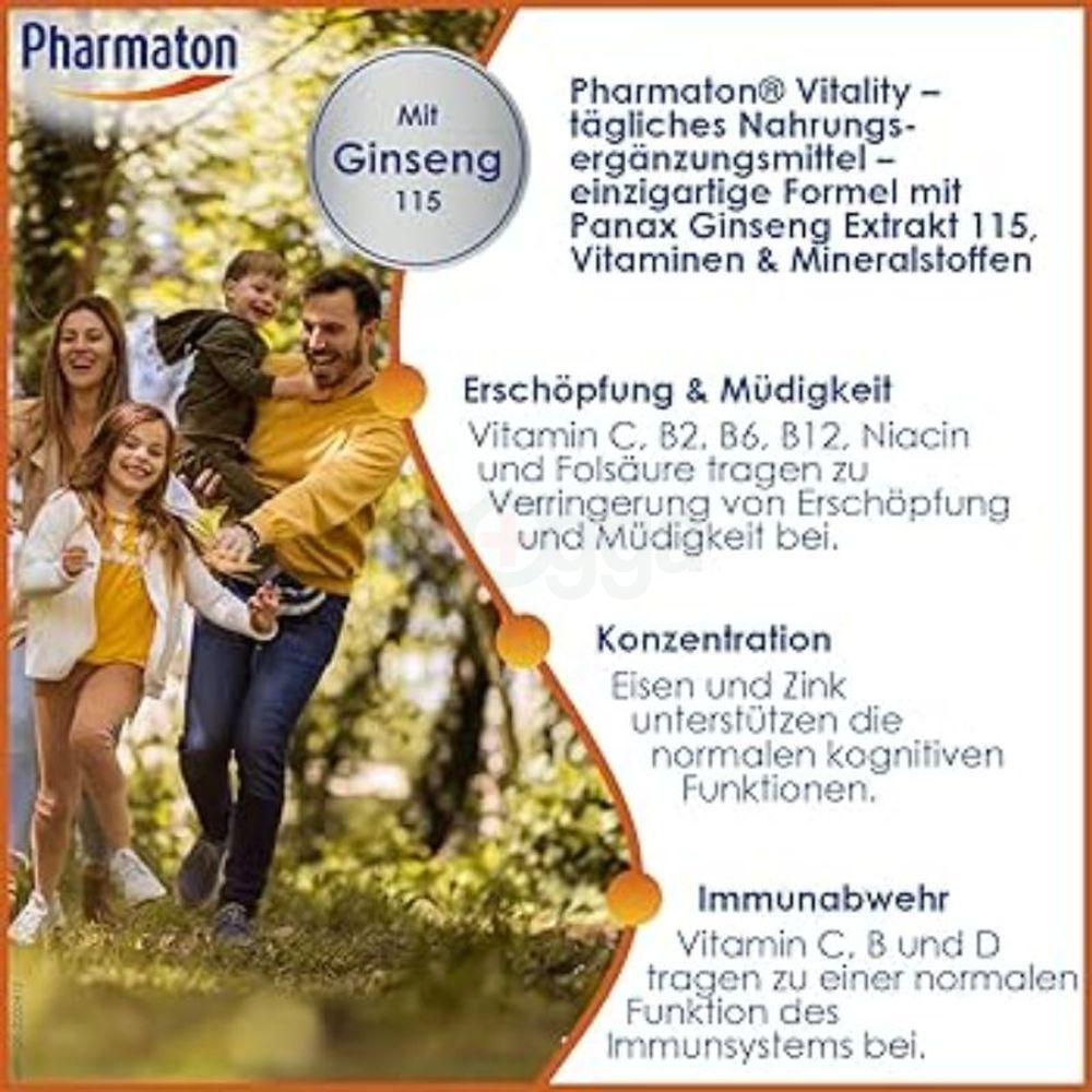 Pharmaton 100's Capsules with Ginseng Extract and Selenium   