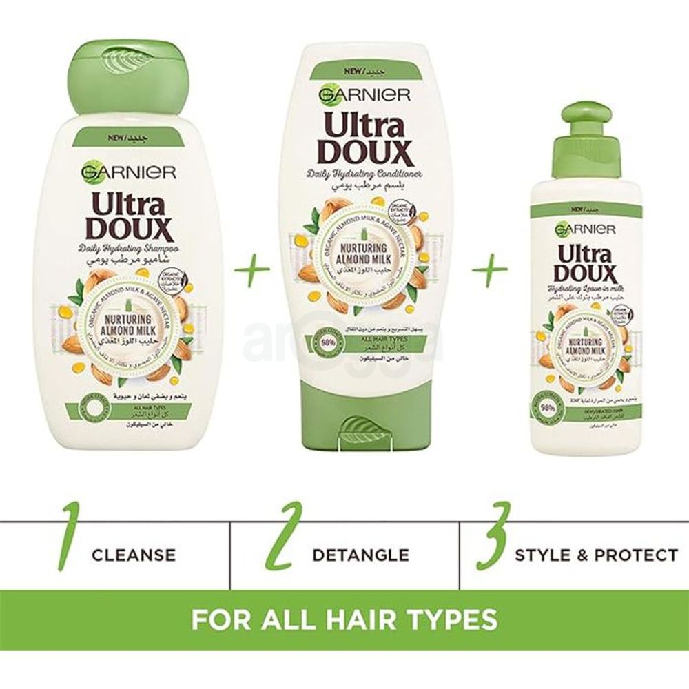 Garnier Ultra Doux Nurturing Almond Milk Daily Conditioner for All Hair Types  