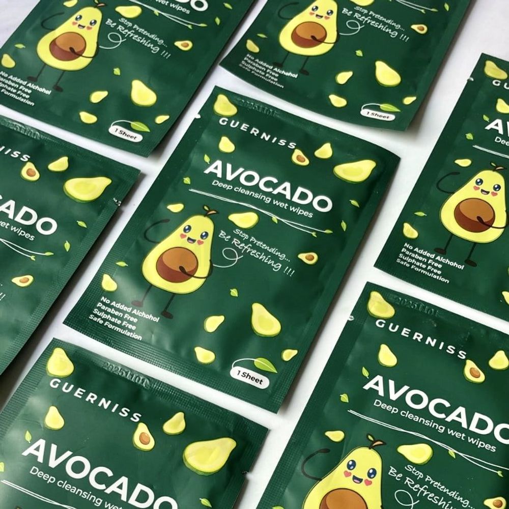 Guerniss Avocado Deep Cleansing Wet Wipes  