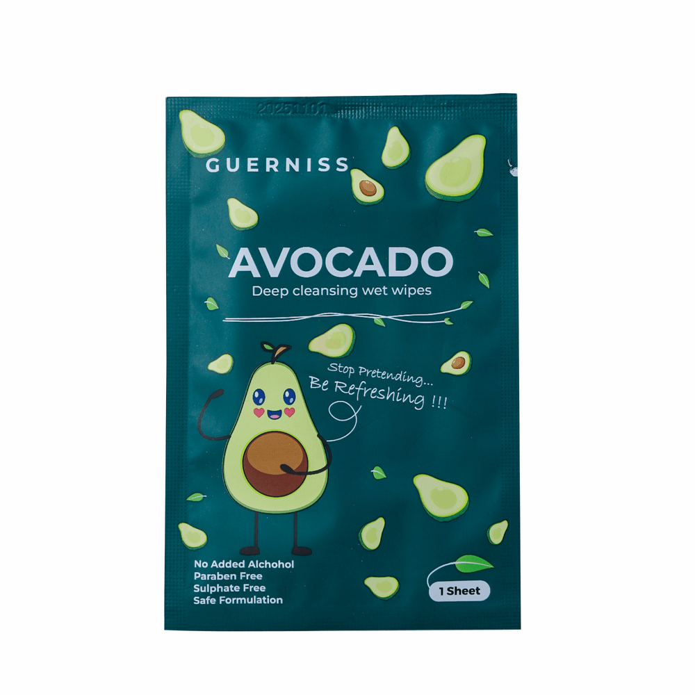 Guerniss Avocado Deep Cleansing Wet Wipes  