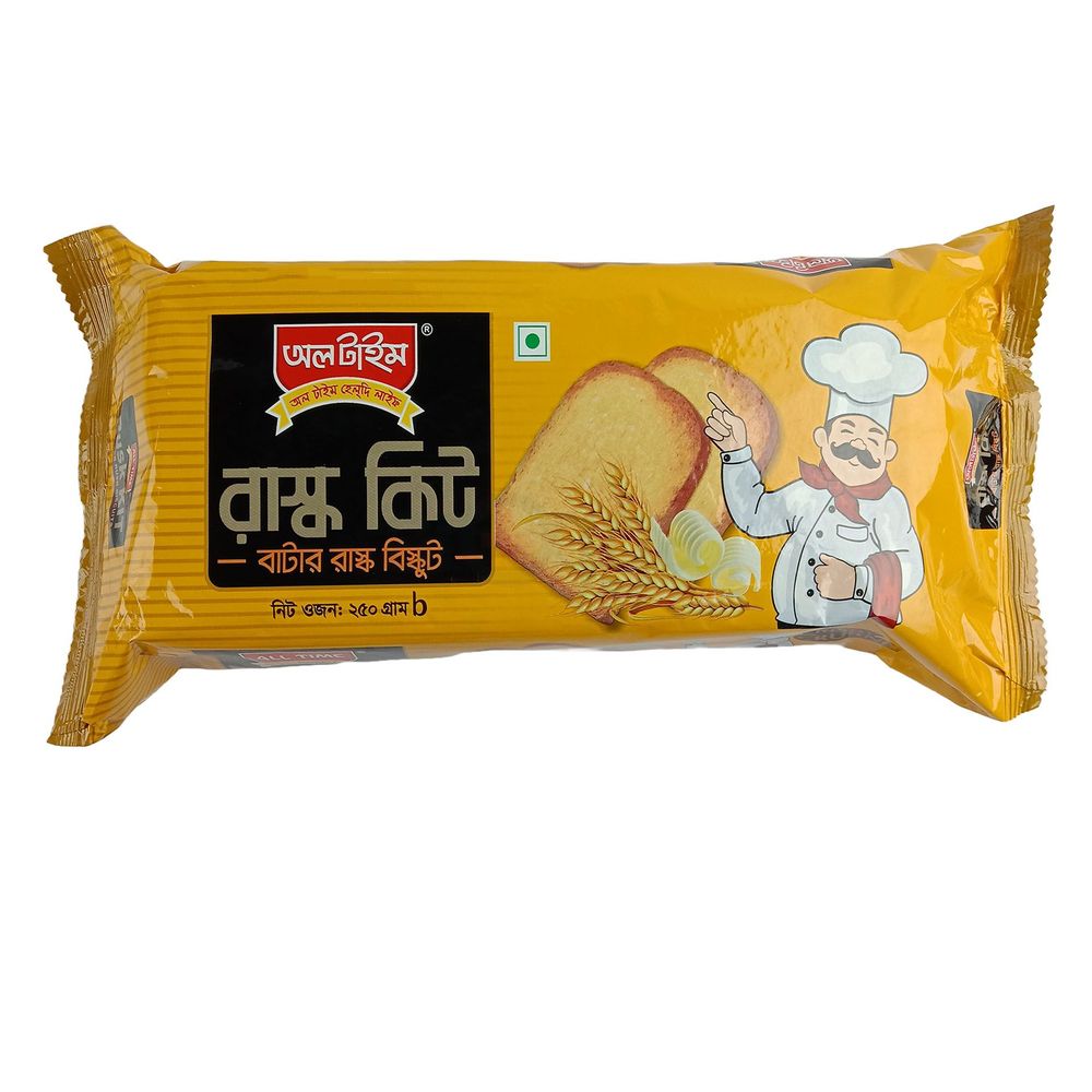 All Time Rusk Kit Butter Rusk Biscuits 250gm  