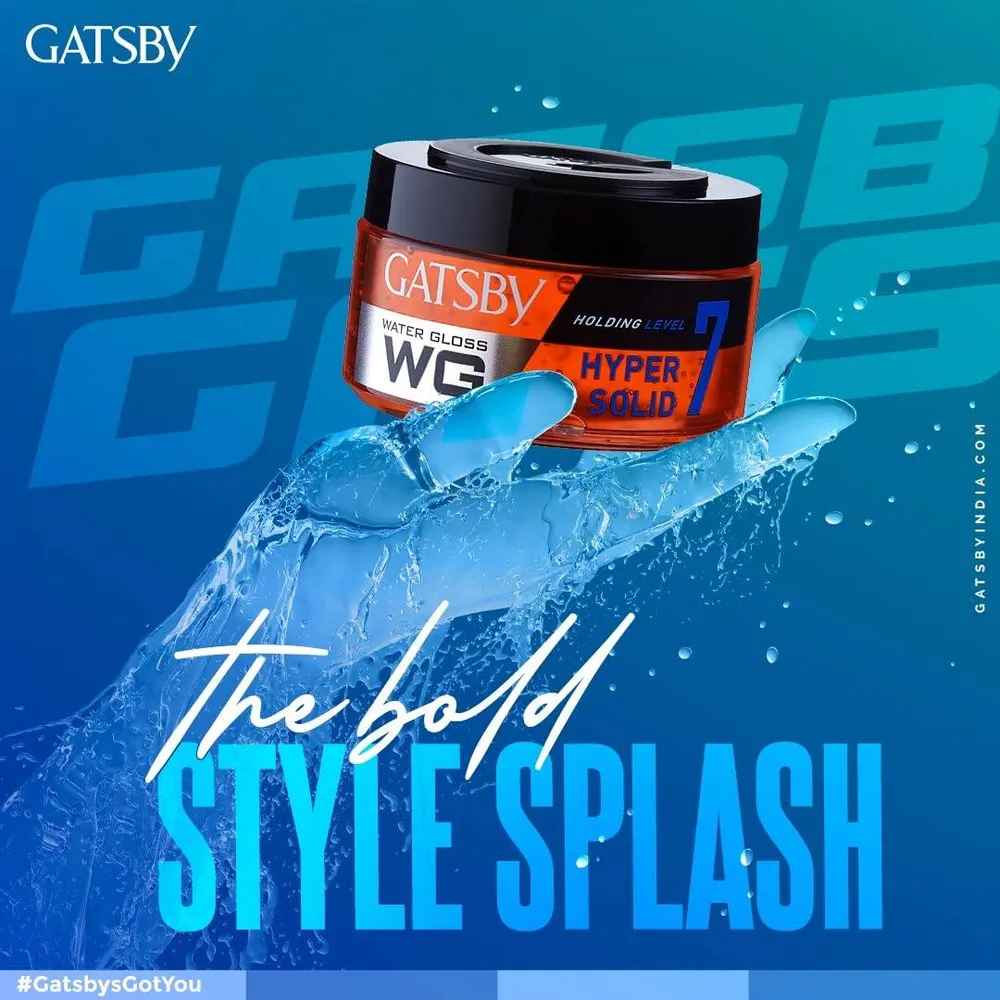Gatsby Water Gloss Hair Styling Gel Holding Level 7 - Hyper Solid  