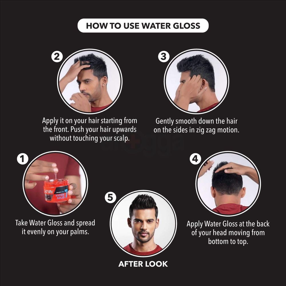 Gatsby Water Gloss Hair Styling Gel Holding Level 7 - Hyper Solid  