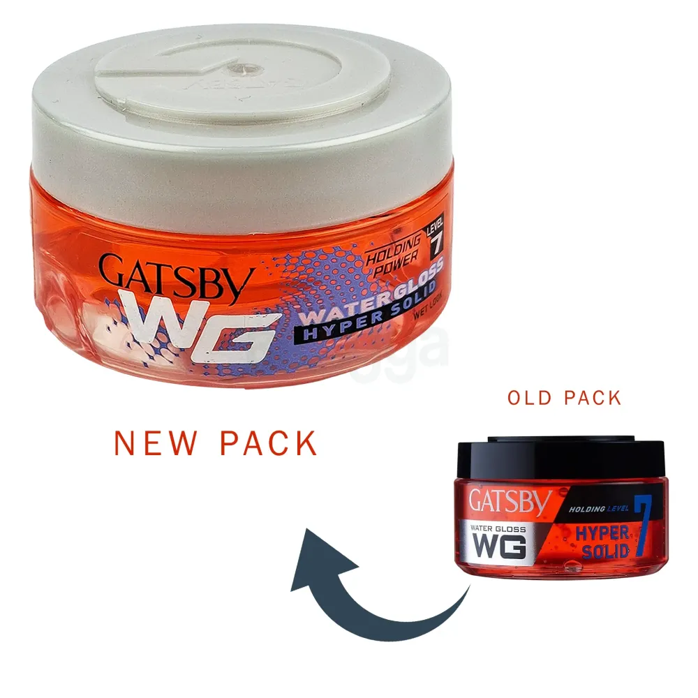 Gatsby Water Gloss Hair Styling Gel Holding Level 7 - Hyper Solid  