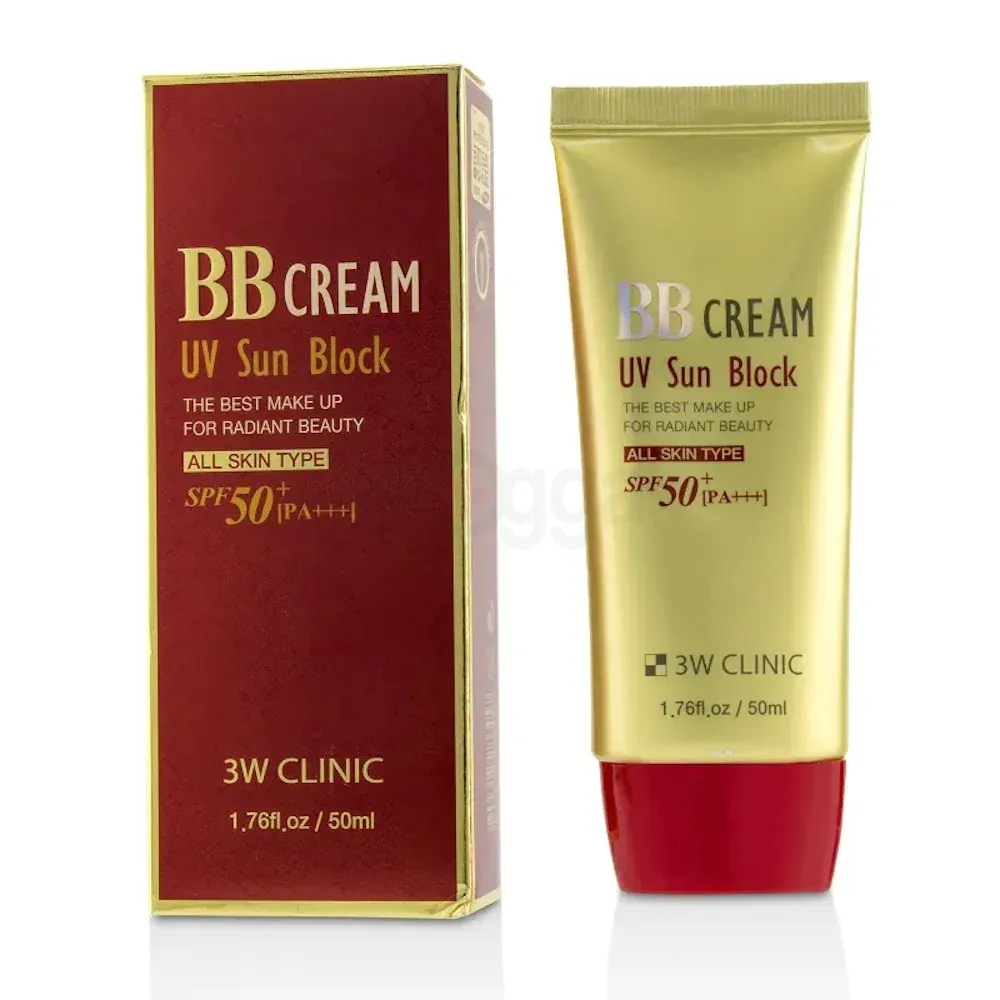 3W Clinic BB Cream UV Sun Block SPF50+ PA+++ for All SKin Type  