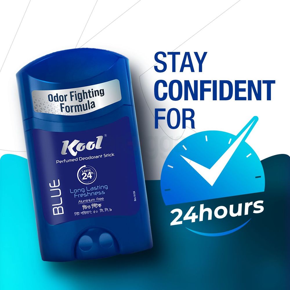 KOOL Perfumed Deodorant Stick Blue 50ml  