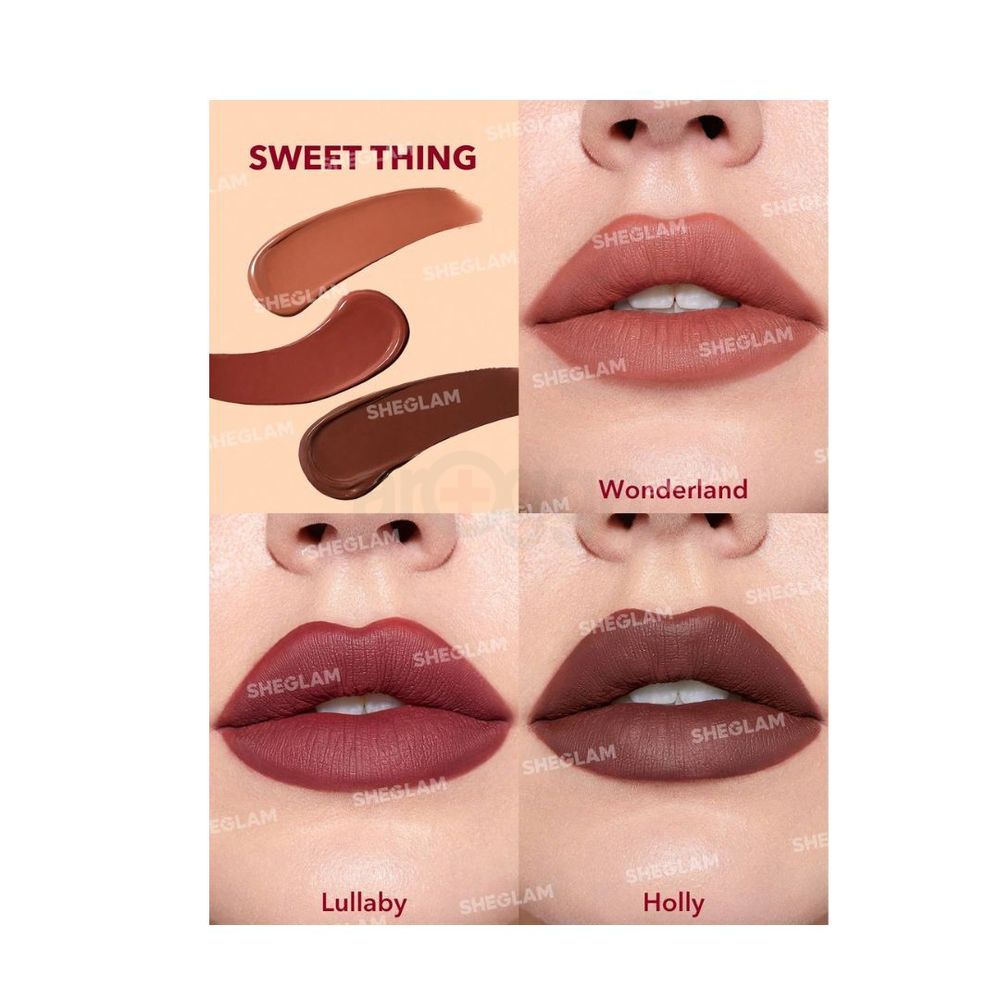 SHEGLAM Matte Allure Mini Liquid Lipstick Set - Sweet Thing  