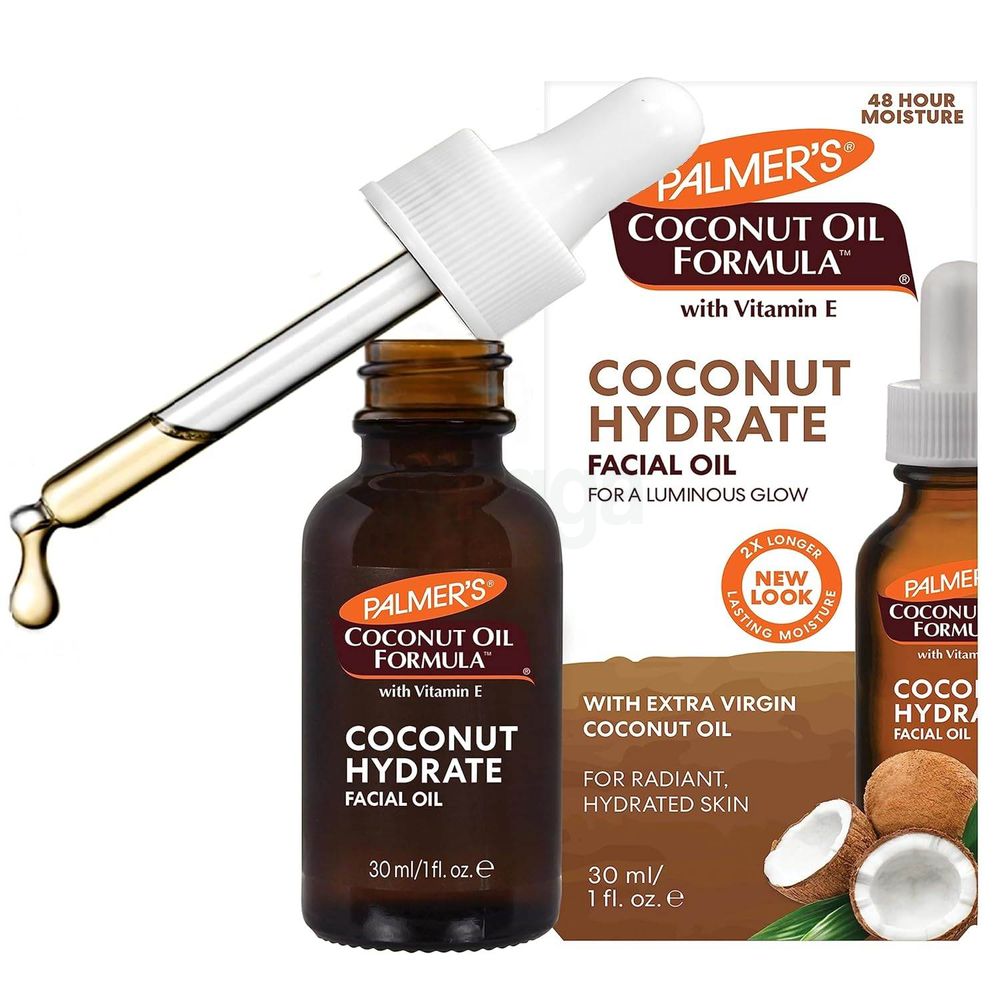 Palmer's Coconut Hydrate Facial Oil for Radiant, Hydrated Skin with Vitamin E  