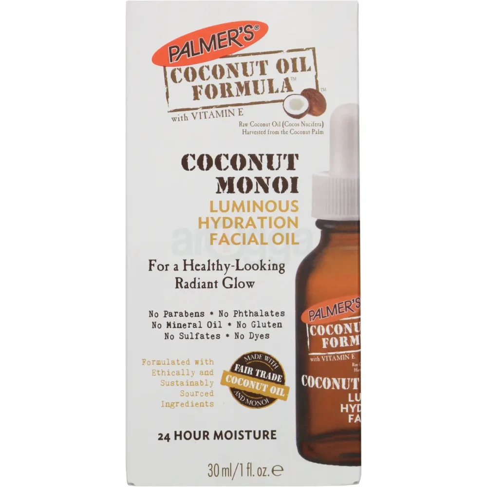 Palmer's Coconut Hydrate Facial Oil for Radiant, Hydrated Skin with Vitamin E  