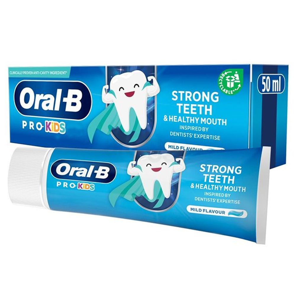 Oral B Pro Kids Strong Teeth Mild Flavour Toothpaste (6 Months to 6 Years) 50ml  