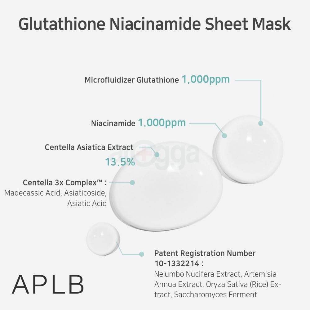 APLB Glutathione Niacinamide 13.7% Sheet Mask  